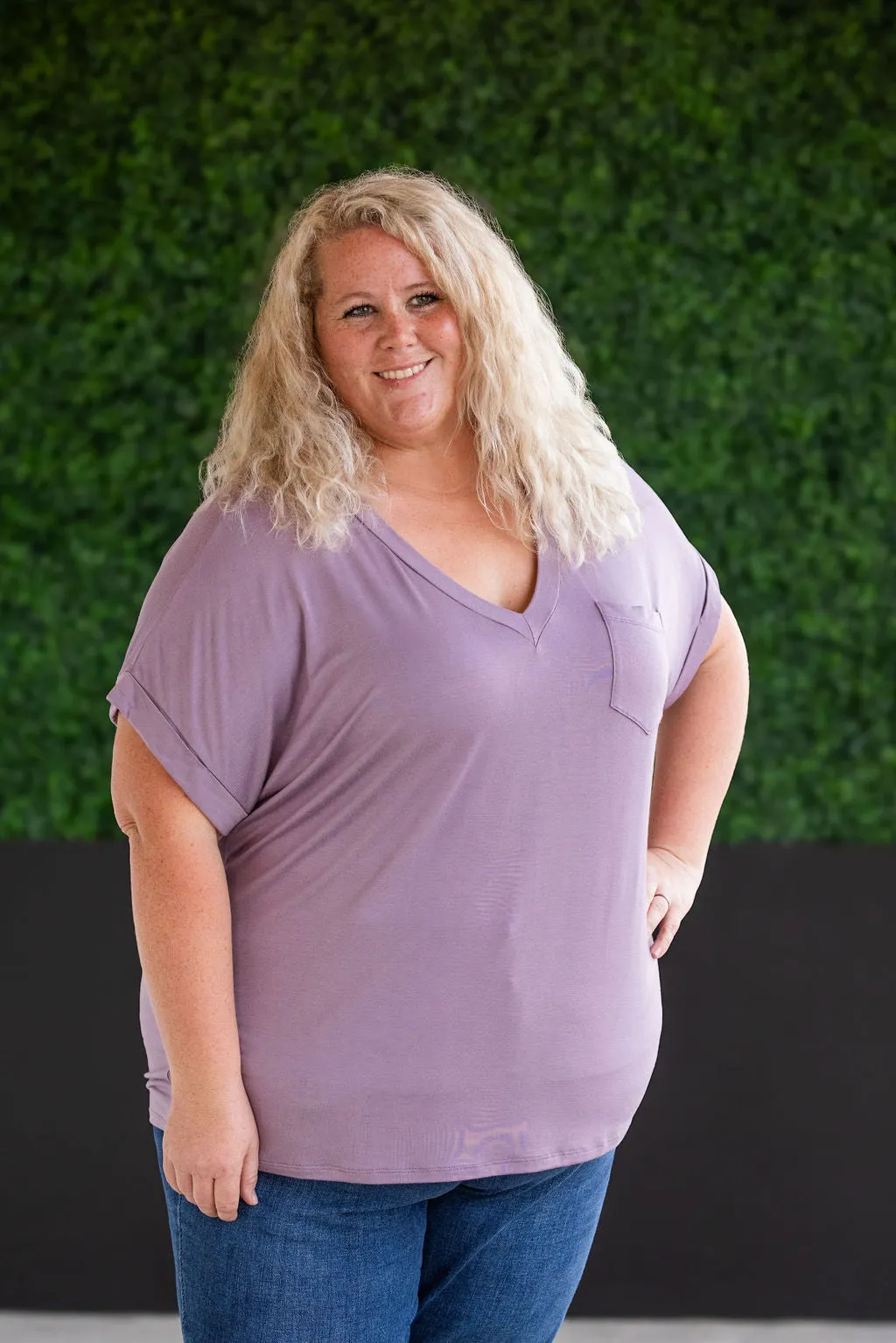 Sierra Pocket Top - Dusty Purple by Michelle Mae