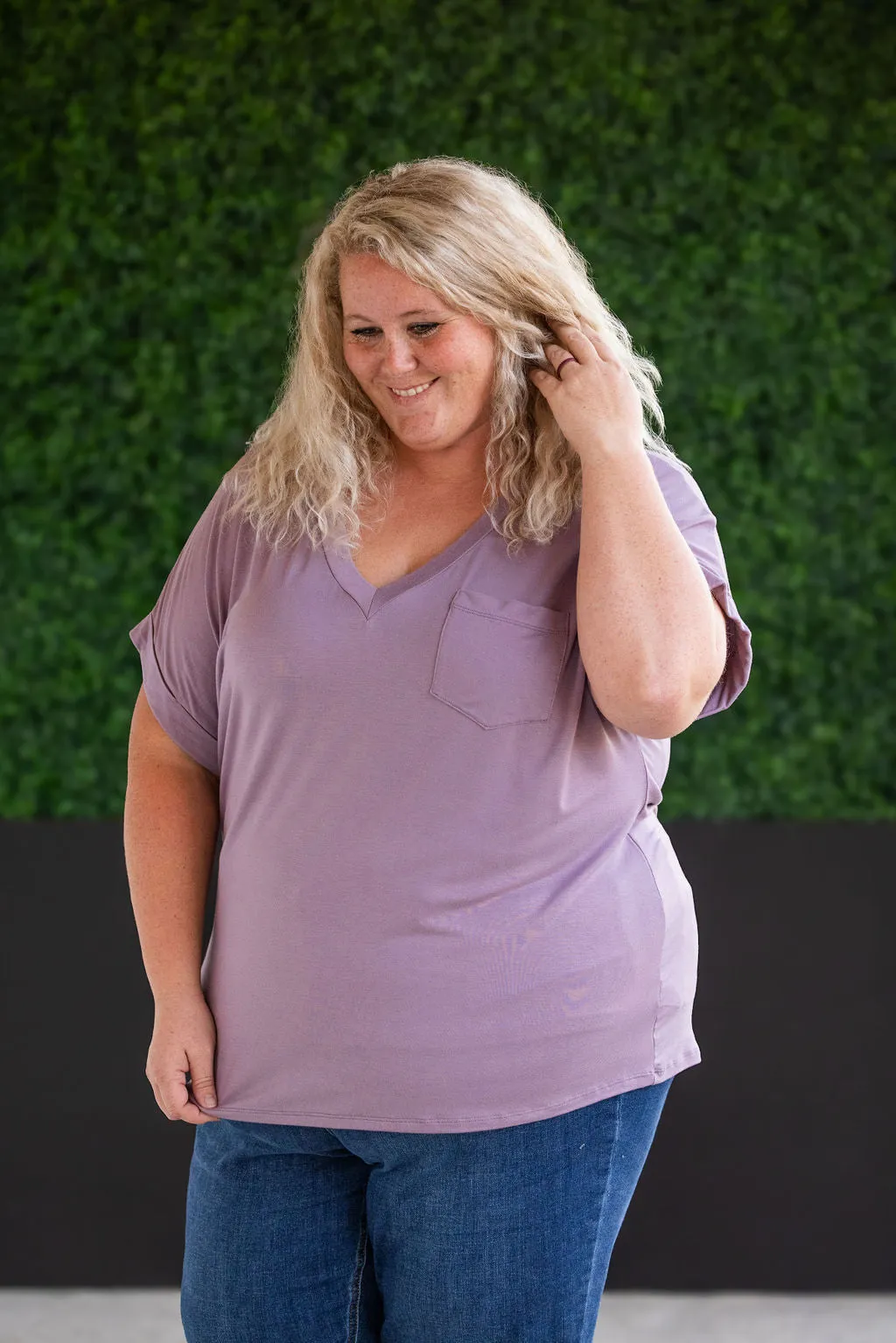 Sierra Pocket Top - Dusty Purple by Michelle Mae