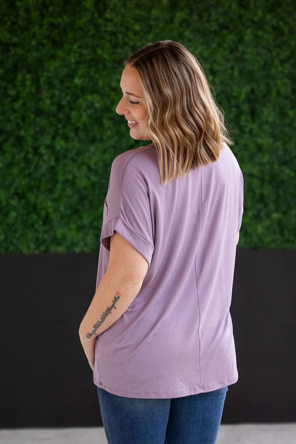 Sierra Pocket Top - Dusty Purple by Michelle Mae