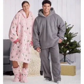 Simplicity Pattern 9456 Unisex Oversized Hoodies