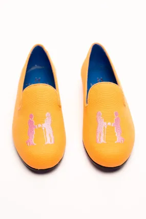 Slipper in Orange and Pink