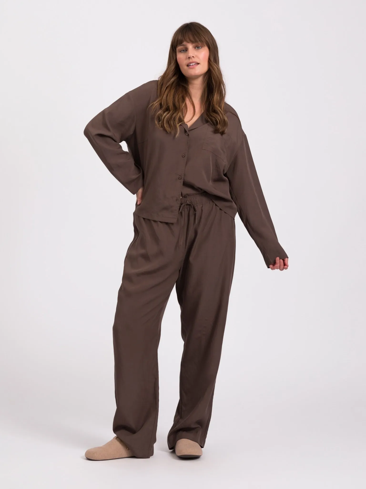 Snuggle pajama pants - Chocolate