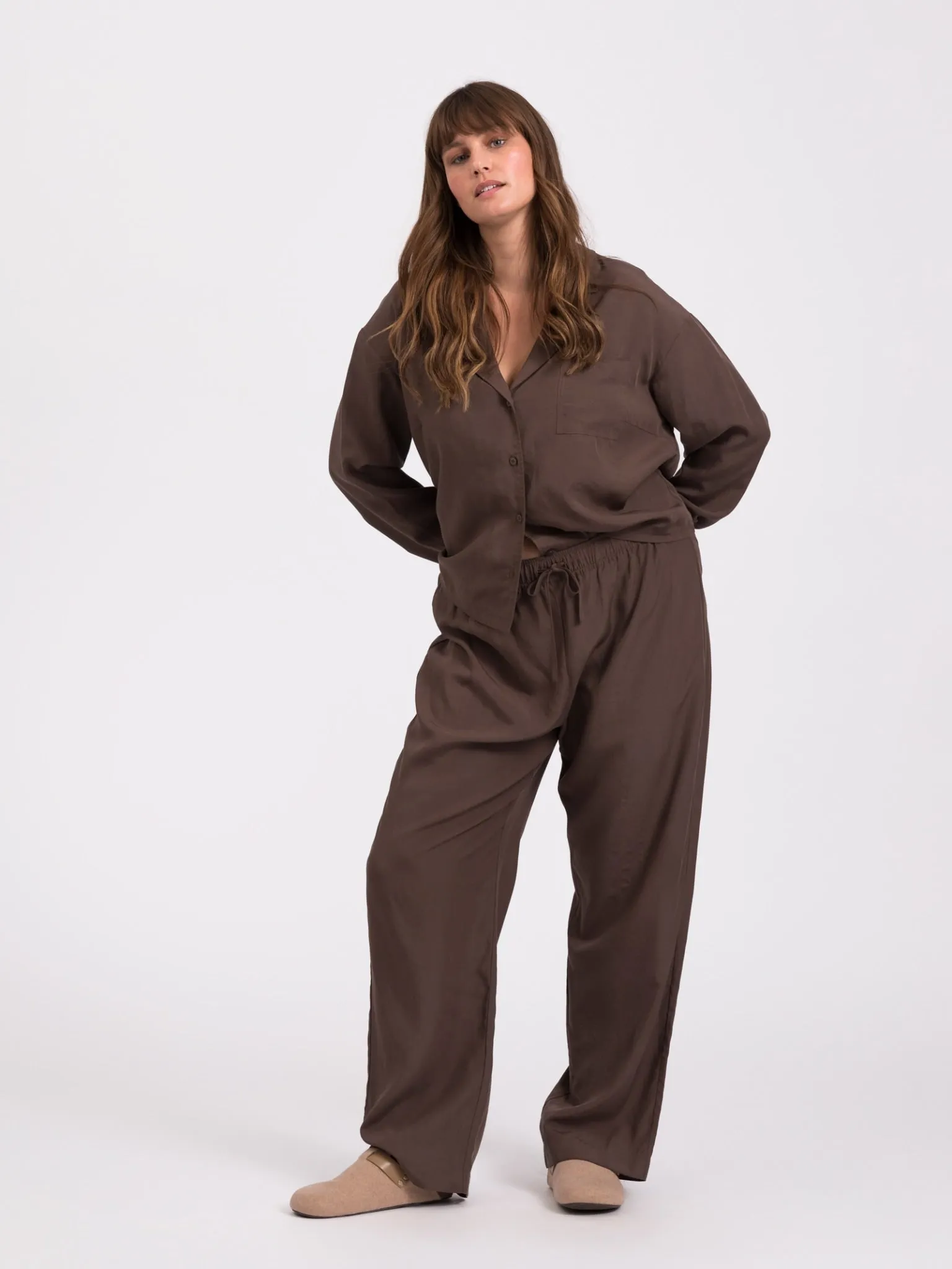 Snuggle pajama pants - Chocolate