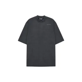 STAPLE LOGO Oversized Slim Tee - Stone Washed (Dark Grey Print)