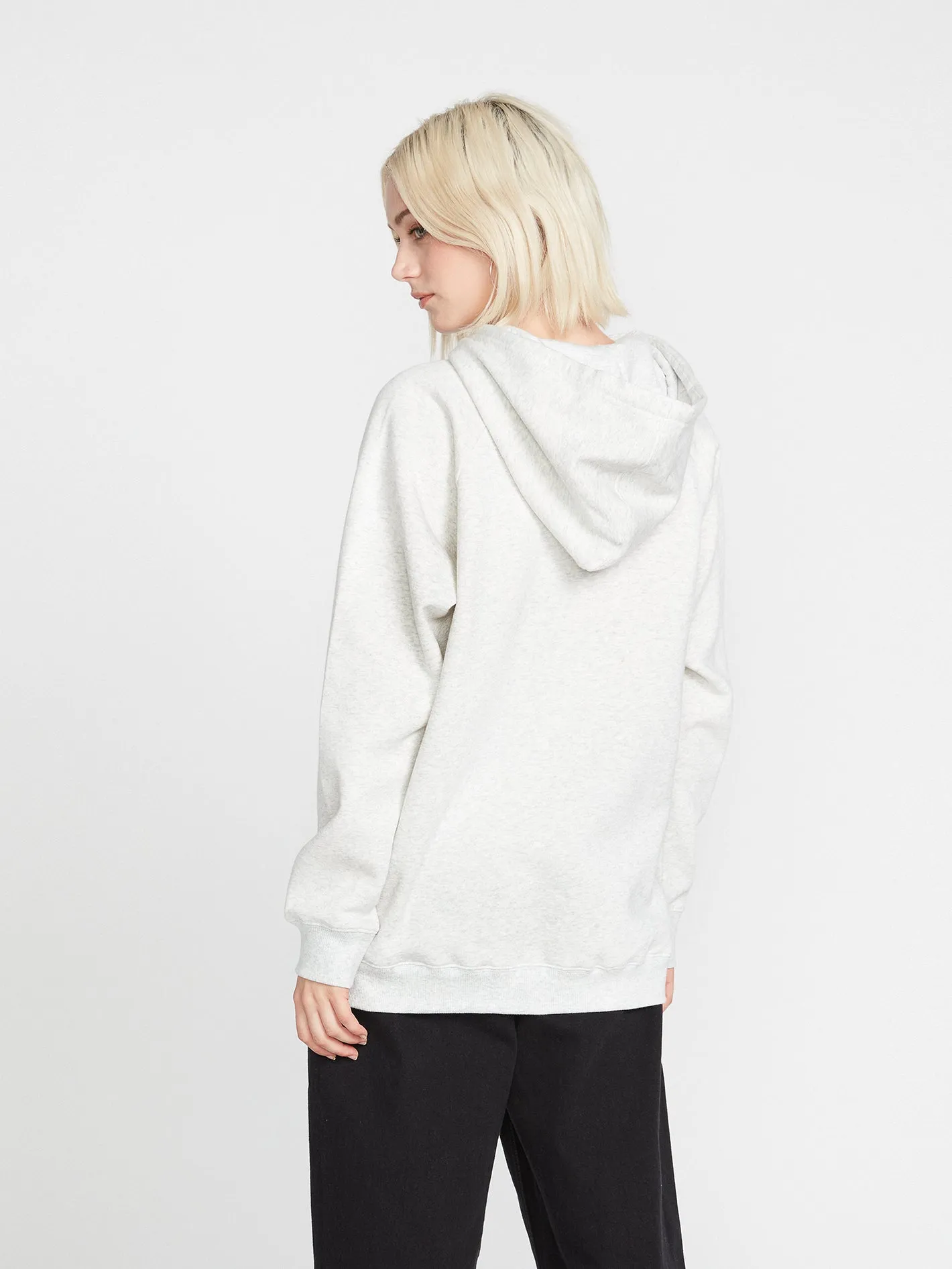 Truly Stoked Boyfriend Hoodie - Light Grey