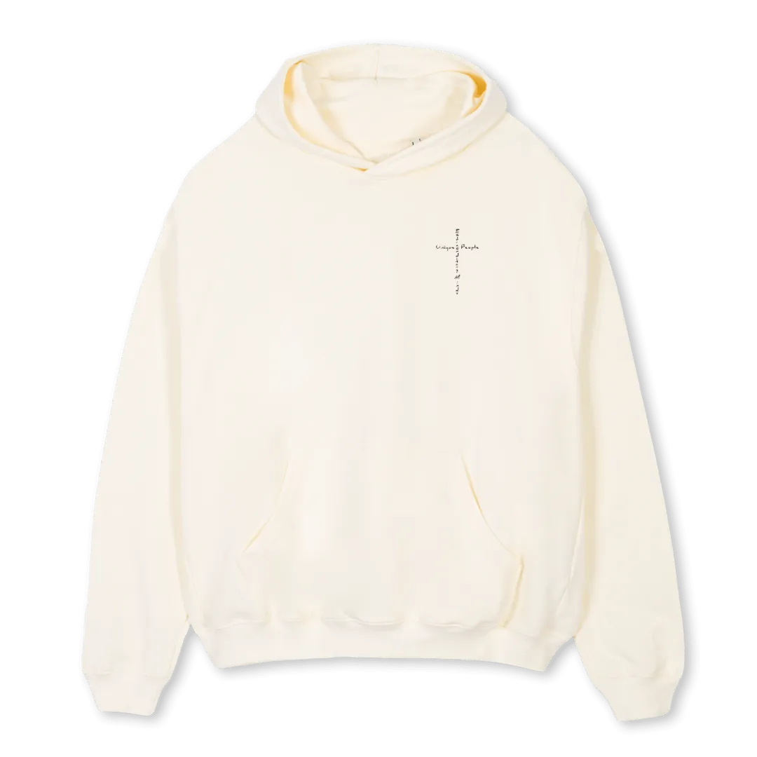 UPEM HOODIES Cream Oversized Hoodie.