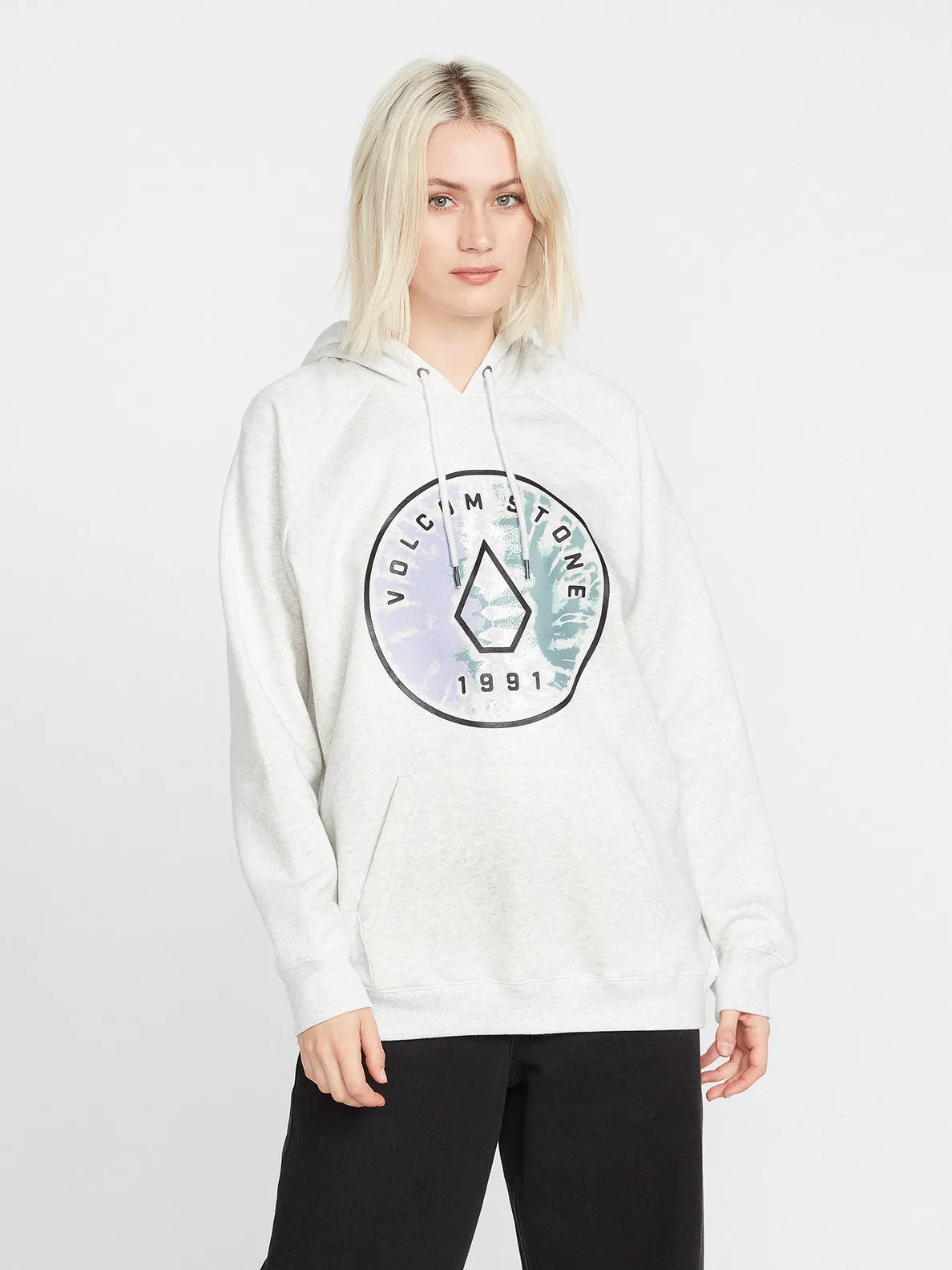 Volcom Truly Stoked Bf Sweatshirt-Light Grey