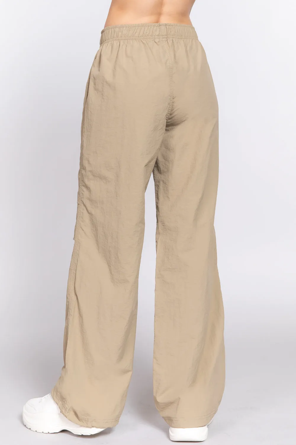 Waist Elastic Parachute Pants