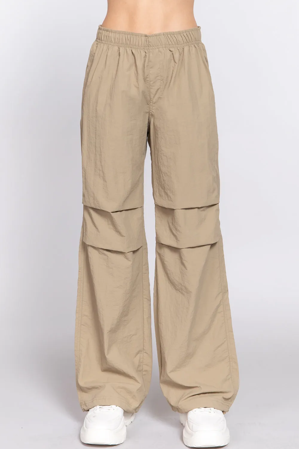 Waist Elastic Parachute Pants