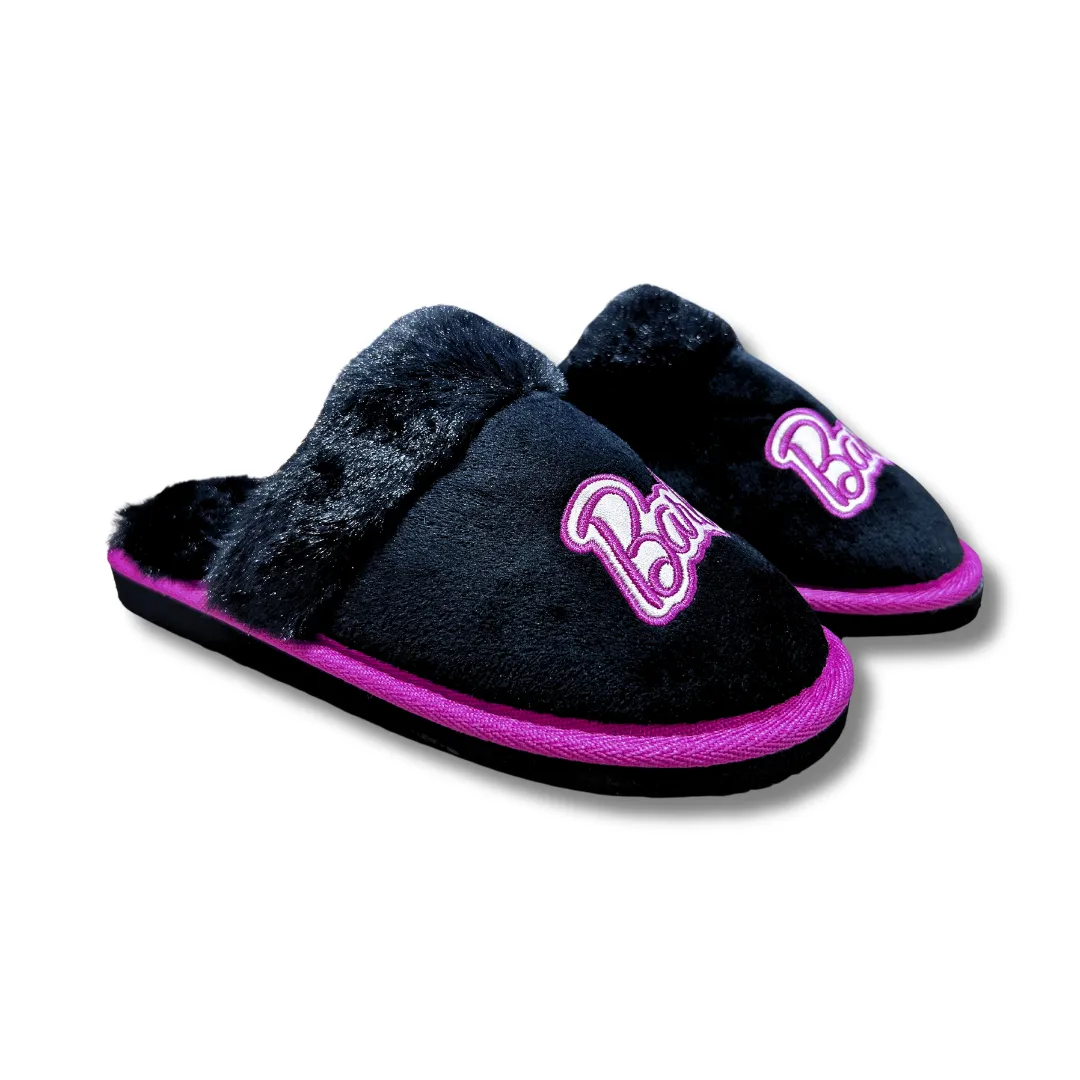 William Lamb Girls Slipper Barbie Black/Pink