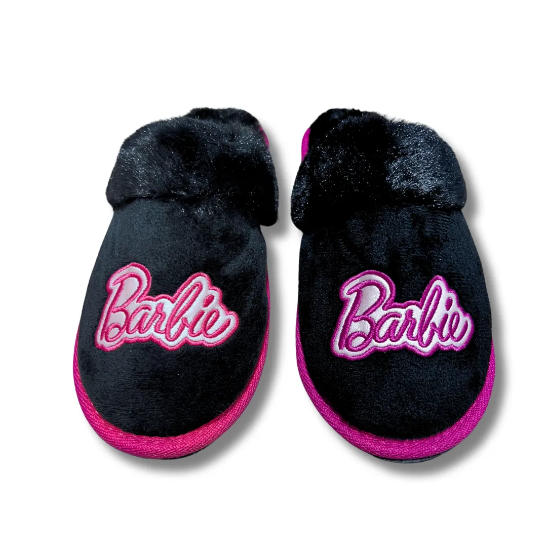 William Lamb Girls Slipper Barbie Black/Pink