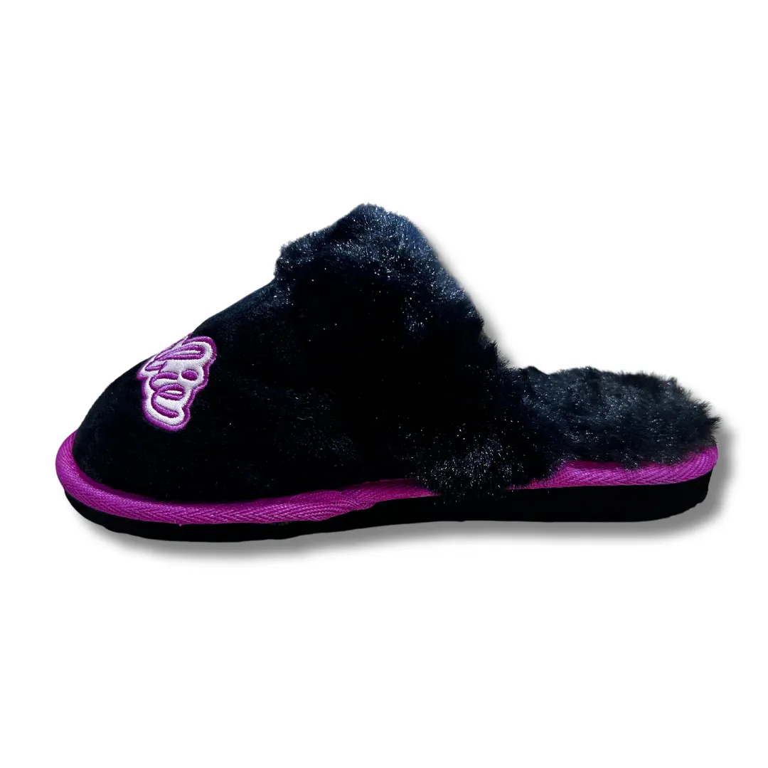 William Lamb Girls Slipper Barbie Black/Pink