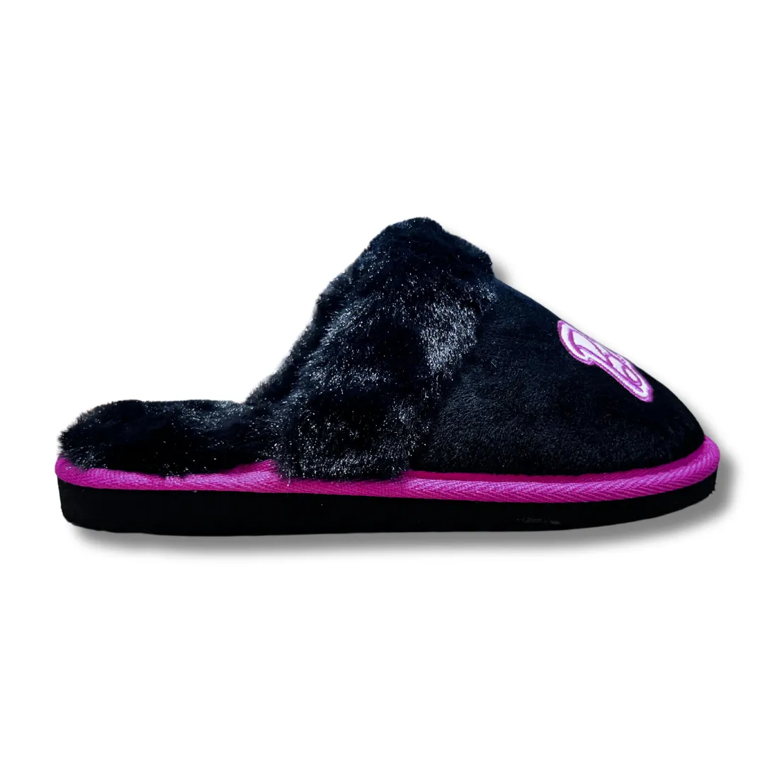 William Lamb Girls Slipper Barbie Black/Pink